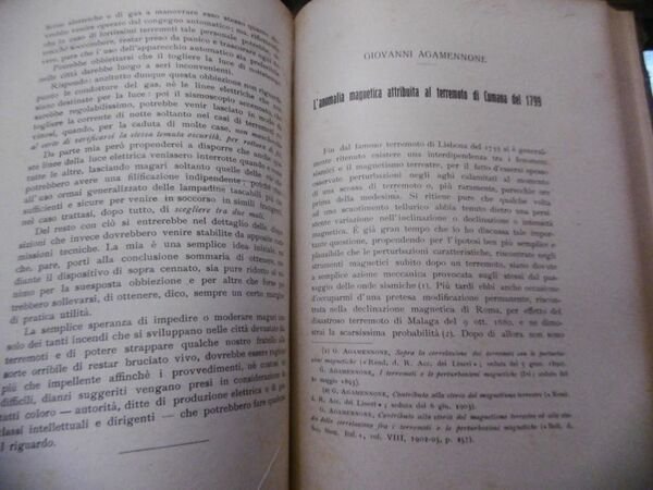 L'ANOMALIA MAGNETICA ATTRIBUITA AL TERREMOTO DI CUMANA 1799 GIOVANNI AGAMENNONE …