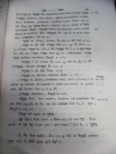 Edmundi Castelli . Lexicon Hebraicum - Ex Eius Lexico Heptaglotto …