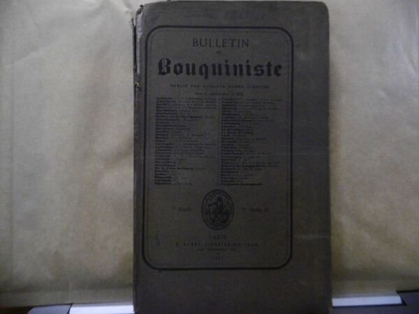 BULLETIN DU BOUQUINISTE GENNAIO 1863