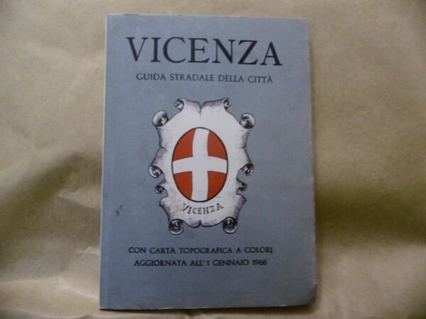 Vicenza guida stradale della citta' 1968 CON CARTA TOPOGRAFICA A …