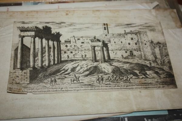 ROMA ANTICA INCISIONE 1600