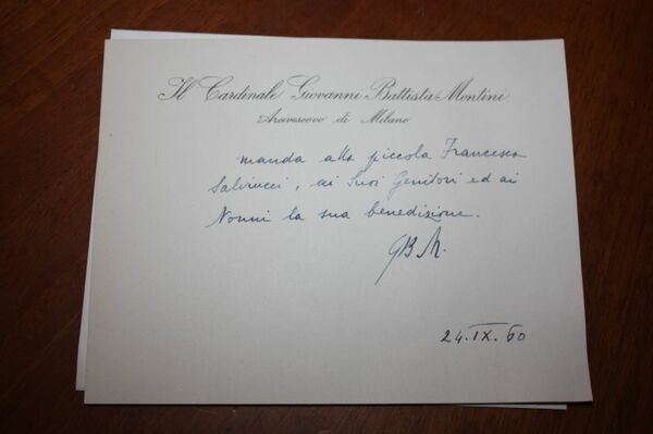 MARIO CINGOLANI AUTOGRAFO SENATO DELLA REPUBBLICA 1960