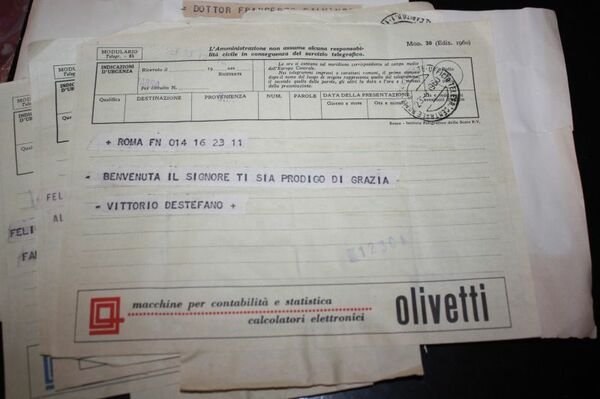 TELEGRAMMA VITTORIO DESTEFANO 1960