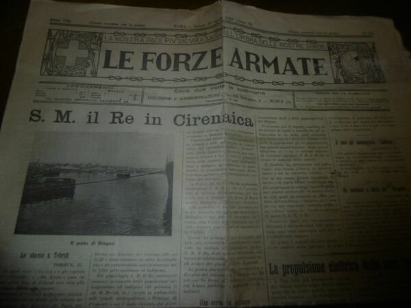 LE FORZE ARMATE APRILE 1933 S.M.IL RE IN CIRENAICA GIORNALE