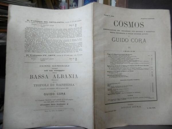 1878 VIAGGI DI R.MANZONI NELL'ARABIA MERIDIONALE TRATTO DA COSMOS GUIDO …