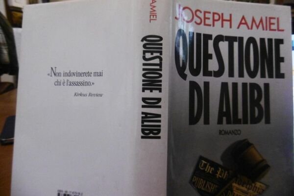 RIZZOLI 1993 JOSEPH AMIEL QUESTIONE DI ALIBI ROMANZO