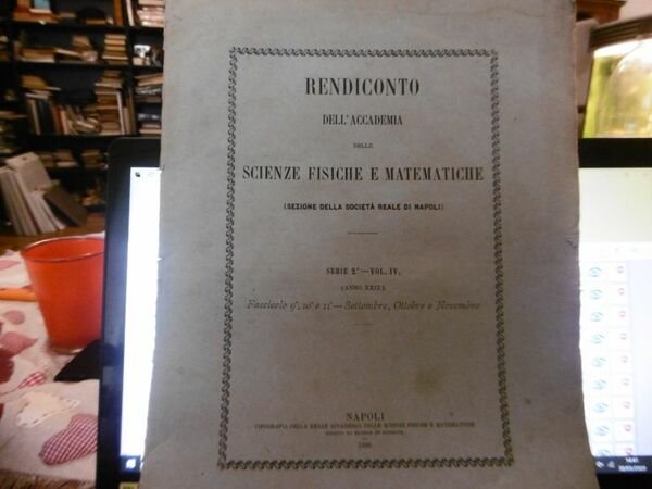 CAPODIMONTE 1889 DETERMINAZIONI ASSOLUTE DELLA DECLINAZIONE MAGNETICA NEL R.OSSERVATORIO DI …