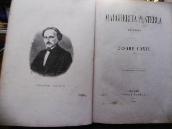 MARGHERITA PUSTERLA RACCONTO CESARE CANTU' MILANO BETTONI 1870