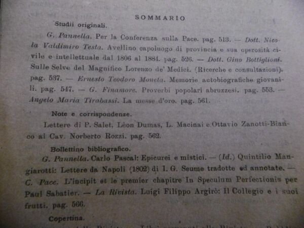 PROVERBI POPOLLARI ABRUZZESI RIVISTA ABRUZZESE OTTOBRE 1911