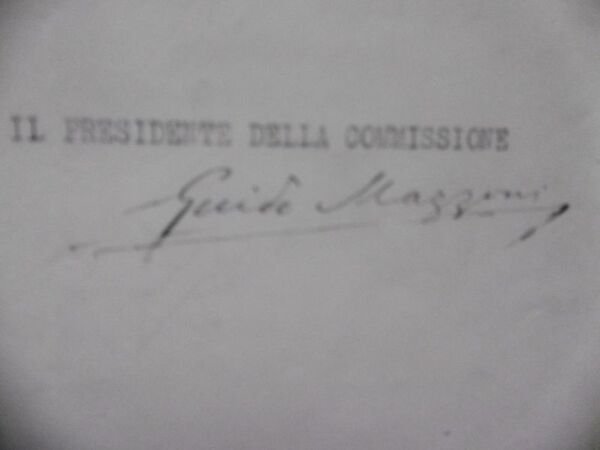 FIRMA AUTOGRAFA GUIDO MAZZONI LETTERA CONSIGLIO NAZIONALE DELLE ACCADEMIE 1941