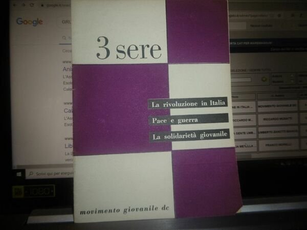 LA RIVOLUZIONE IN ITALIA PACE E GUERRA LA SOLIDARIETA' GIOVANILE …