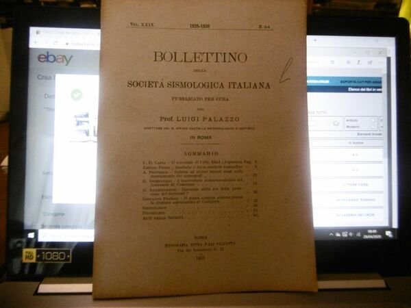 IL TERREMOTO DI VILLA ATUEL ARGENTINA BOLLETTINO SISM.ITAL. N.3-4 1931