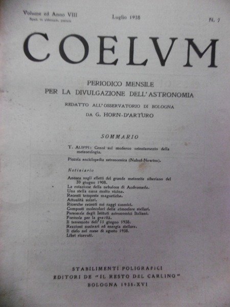 LA ROTAZIONE DELLA NEBULOSA DI ANDROMEDA COELUM PERIODICO MENSILE LUGLIO …