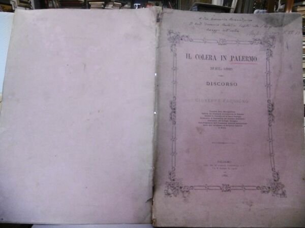 Il colera in palermo NEL 1885 DISCORSO GIUSEPPE FERRIGNO