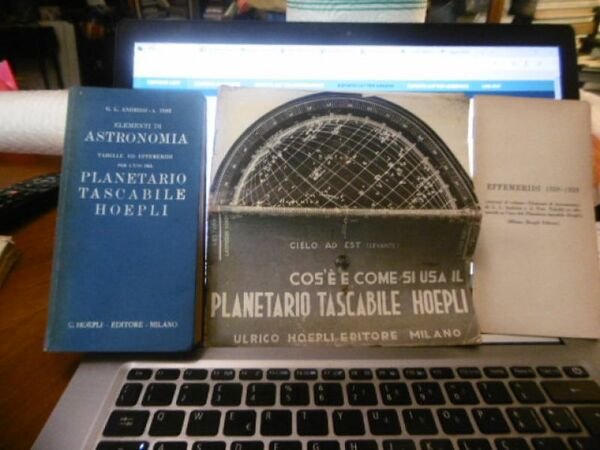 ELEMENTI DI ASTRONOMIA PLANETARIO TASCABILE HOEPLI 1935