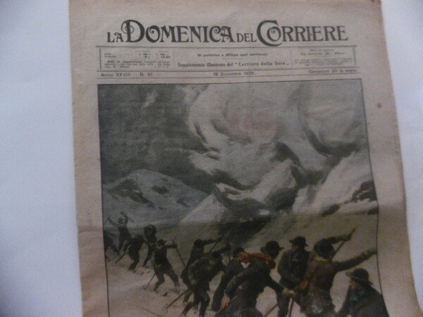 LA DOMENICA DEL CORRIERE 19 DICEMBRE 1926 N.51 LA VALANGA …