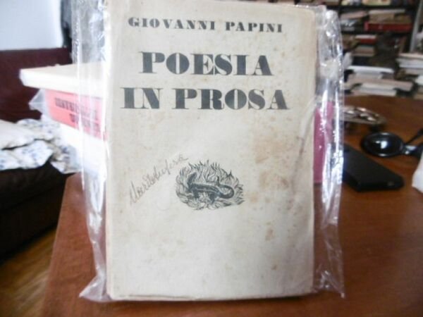 Poesia in prosa giovanni papini 1932