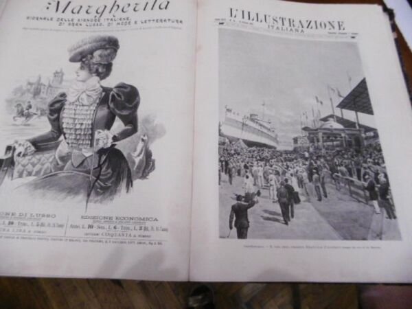 L'ILLUSTRAZIONE ITALIANA SEMESTRE 1897 RILEGATI INSIEME
