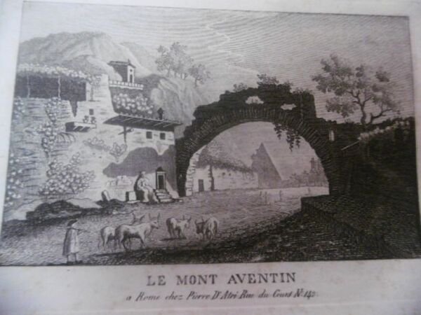 LE MONT AVENTIN INCISIONE 1800