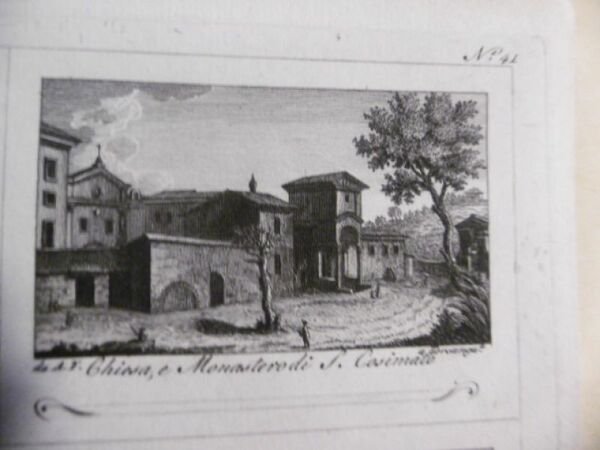 CHIESA E MONASTERO DI S.COSIMATO 800 NCISIONE CIPRIANI