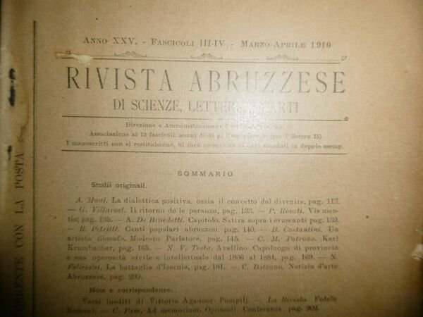 ABRUZZO A.MONTI LA DIALETTICA POSITIVA IL CONCETTO DEL DIVENIRE RIVISTA …