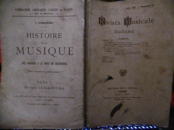 1913 LA MUSICA PRESSO I ROMANI RIVISTA MUSICALE 1913 BOCCA …