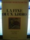 ANTONIO DEBENEDETTI LA FINE DI UN ADDIO