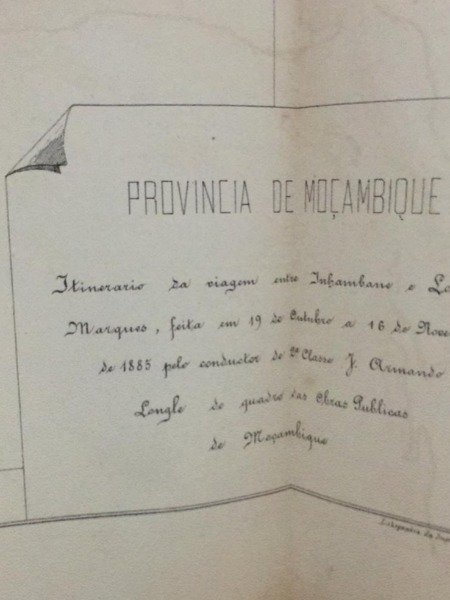 ITINERARIO DI VIAGGIO 1885 MONZABICO ARMANDO LONGLE CARTINA INERENTE