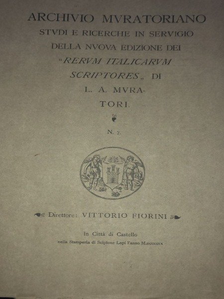 ALCUNE OSSERVAZIONI CRONACHE CARRARESI PRIMA E SECONDA ARCHIVIO MURATORIANO N.7 …