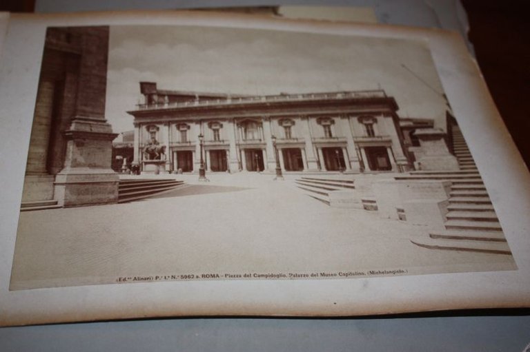 ALINARI FOTO PIAZZA DEL CAMPIDOGLIO 1800