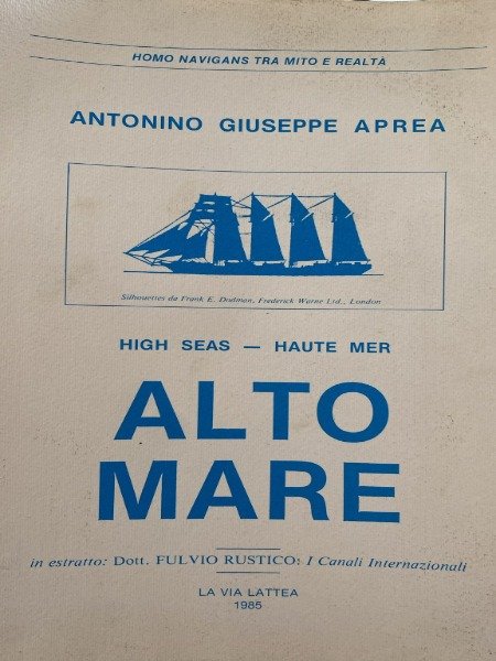 ALTO MARE LA VIA LATTEA 1985 ANTONINO GIUSEPPE APREA