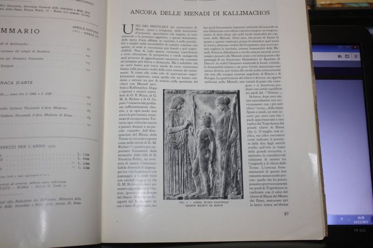 ANCORA DELLE MENADI DIKALLIMACHOS ENRICO PARIBENI BOLLETTINO D'ARTE APRILE GIUGNO …