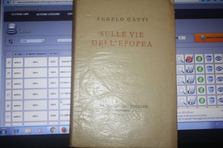 Angelo Gatti Sulle Vie Dell'epopea Mondadori 1941