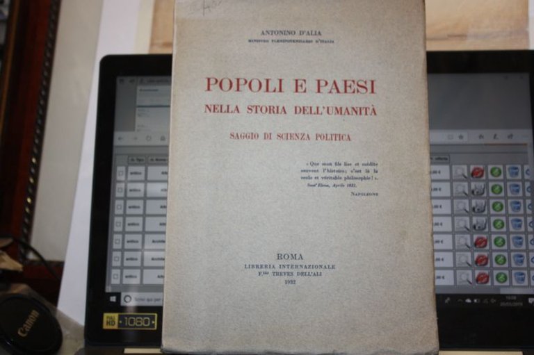 ANTONINO D'ALIA POPOLI E PAESI NELLA STRIA DELL'UMANITA' SAGGIO DI …