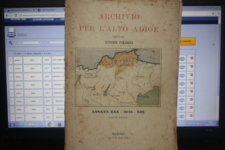 ARCHIVIO PER L'ALTO ADIGE ANNATA XXX 1935 XIIIPARTE PRIMA GLENO …