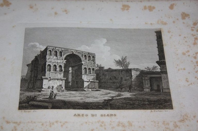 ARCO DI GIANO 1800 INCISIONE