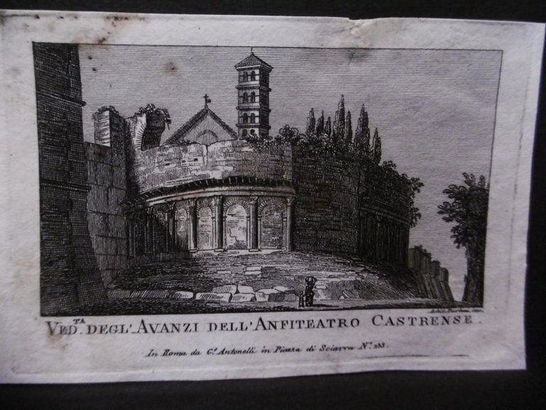 AVANZI DELL'ANFITEATRO CASTRENSE 1892