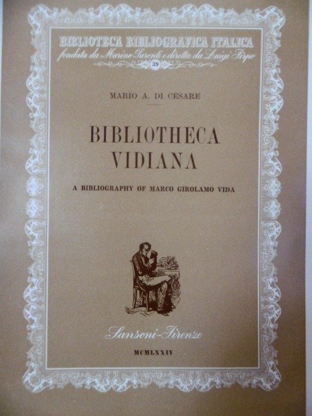 BIBLIOTHECA VIDIANA MARIO A DI CESARE SANSONI