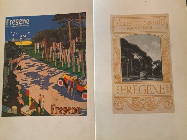 BIGLIETTO D'INVITO PER VISITARE FREGENE A CURA DI MARIO SCELBS …