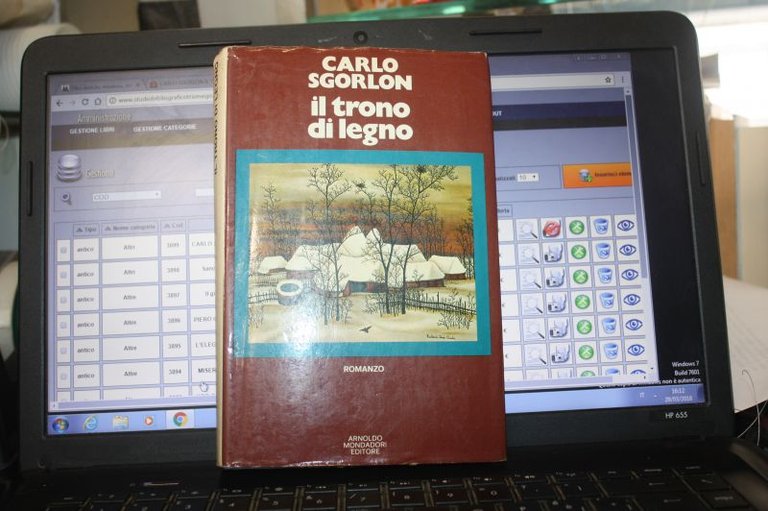 CARLO SGORLON IL TRONO DI LEGNO MONDADORI 1974