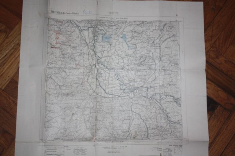 CARTA 1907 GEOGRAFICO MILITARE RIETI