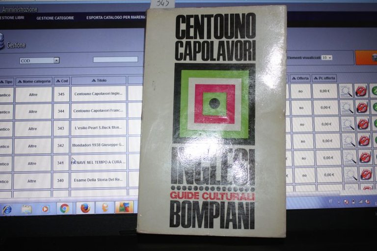 Centouno Capolavori Inglesi Guide Culturali Bomapini 1966