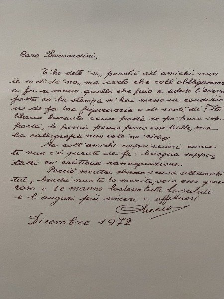 CHECCO DURANTE ROMANO DE ROMA DICEMBRE 1972