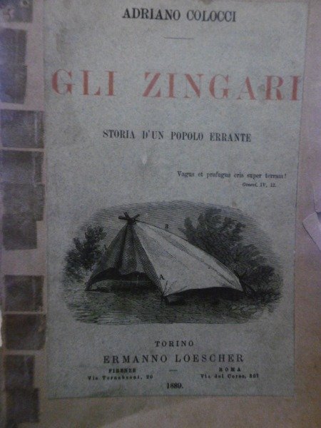 Colocci Adriano, Gli zingari. Storia d'un popolo errante