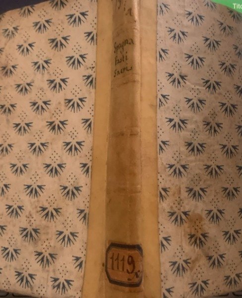 copertina antica 700 circa dorso pergamena | Immagine Gallery 3