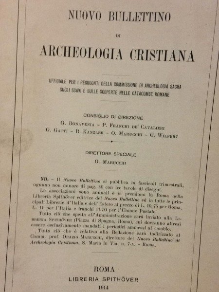 CRIPTA DETTA DEL PAPA GAIO NUOVO BOLLETTINO ARCHEOLOGIA CRISTIANA N.1E …