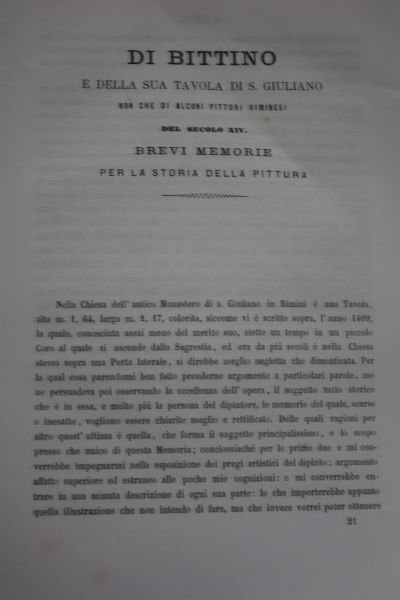 DI BITTINO E DELLA SUA TAVOLA DI S.GIULIANO DI LUIGI …