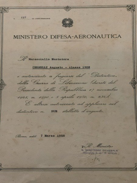 DISTINTIVO DELLA GUERRA DI LIBERAZIONE DISTINTIVO DUE STELLETTE D'ARGENTO 7 … | Immagine principale