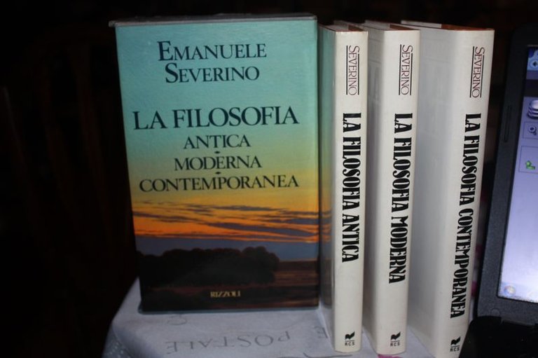 Emanuele severino la filosofia antica moderna contempËporanea RIZZOLI COFANETTO TRE …