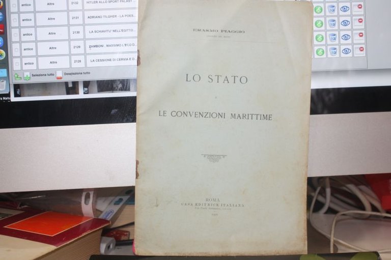 ERASMO PIAGGIO LO STATO E LE CONVENZIONI MARITTIME ROMA CASA …